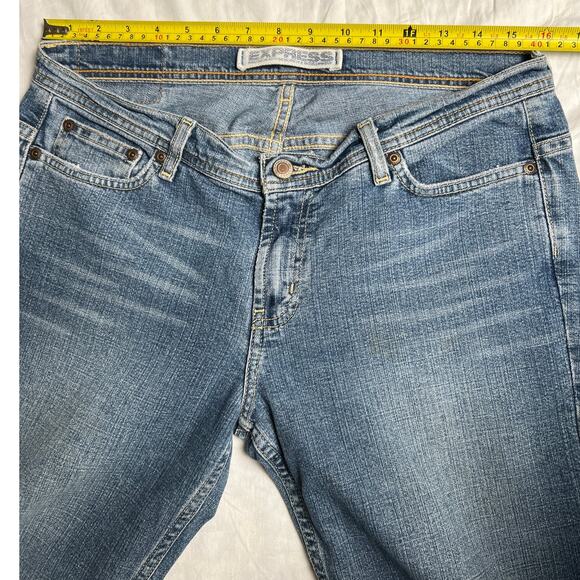 Vintage Express Flare Denim Precision Fit Cetine Women Jean's 32x32 - Picture 6 of 8